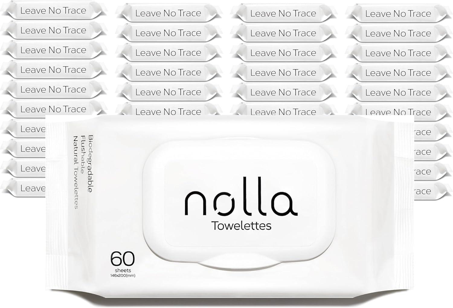 Flushable Wipes Bulk Pa - Plant-Based and Biodegradable -
