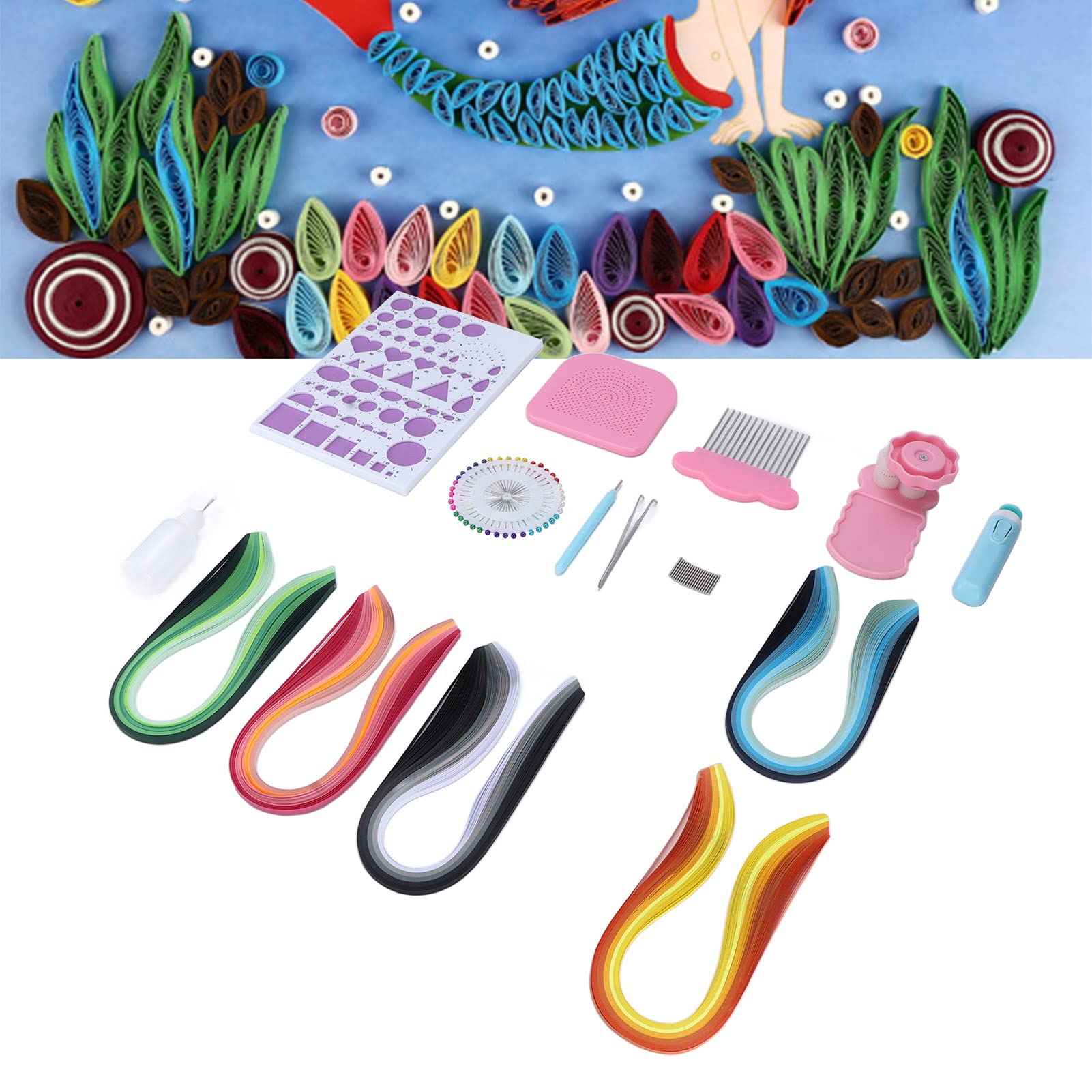 Quilling Tools Alta durezza Produzione fai-da-te Kit perfetto Set quilling di carta per principianti