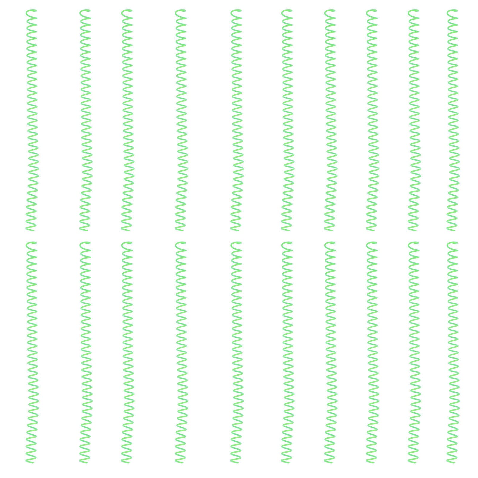 Wakects Spiral Binding Coils, ABS Plastica 11mm Diametro Interno (GREEN)