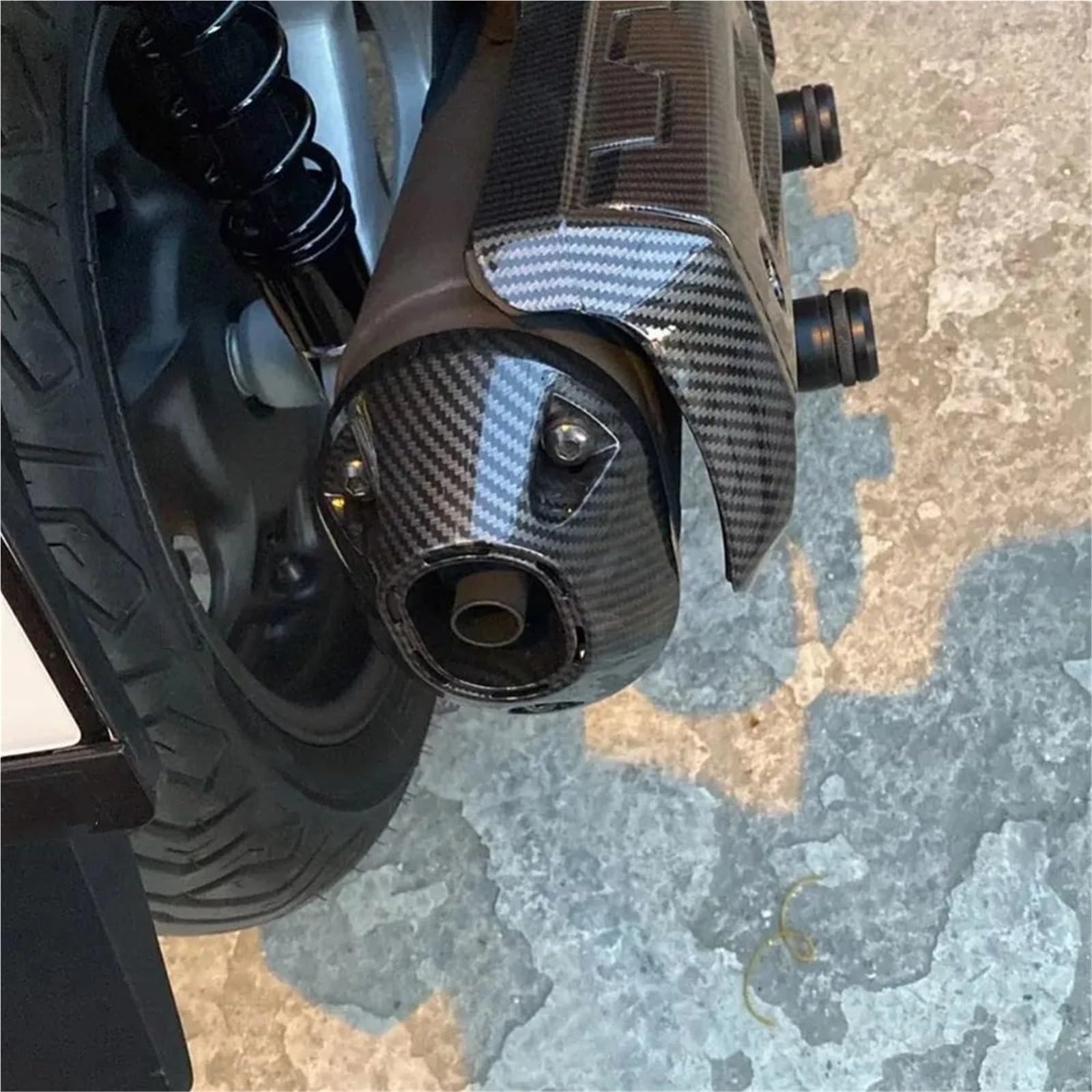 Térmica para tubo Cubierta de escape para motocicleta, disipación calor, compatible con Honda PCX160
