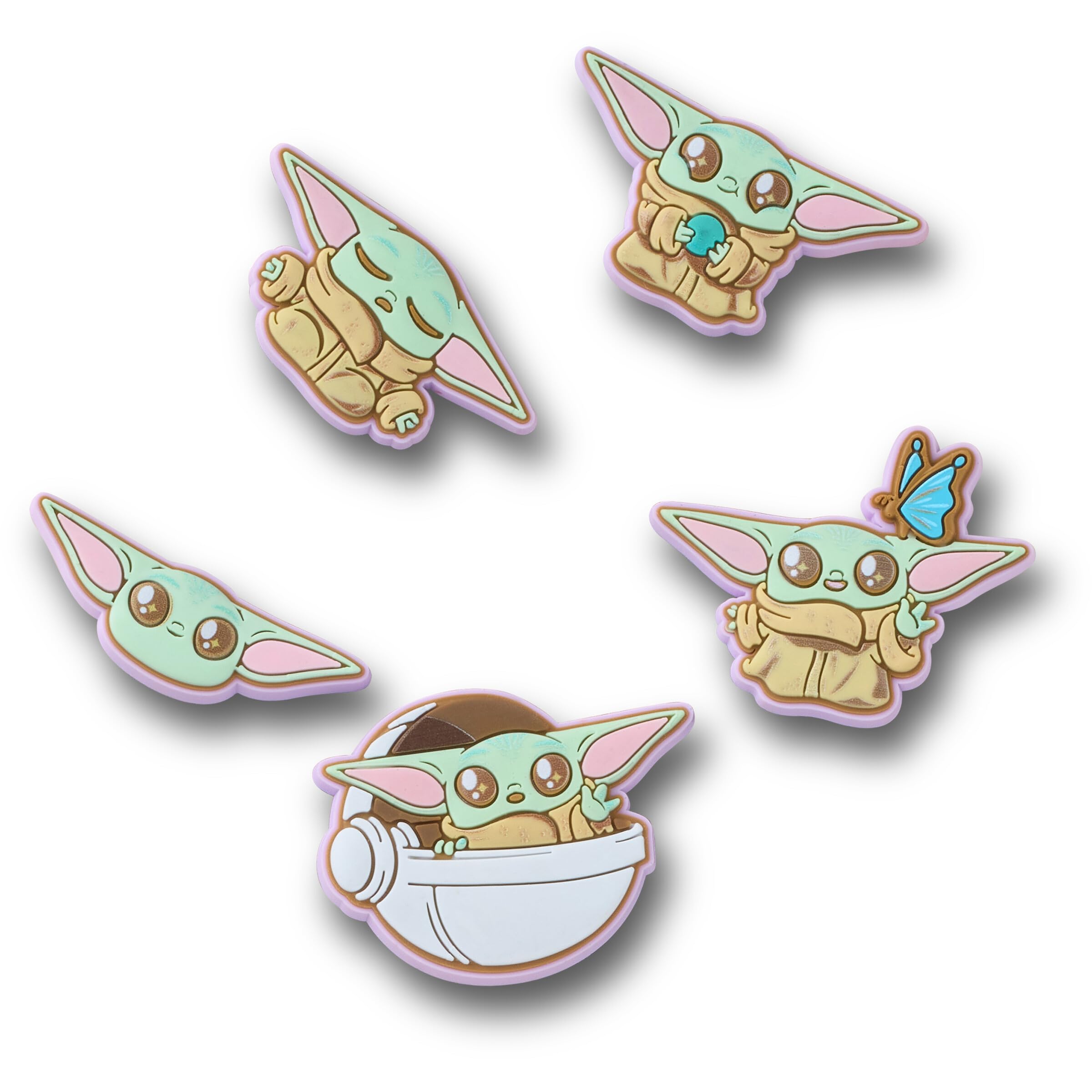 Crocs Unisex Jibbitz Charms, Star Wars Grogu 5 Pack