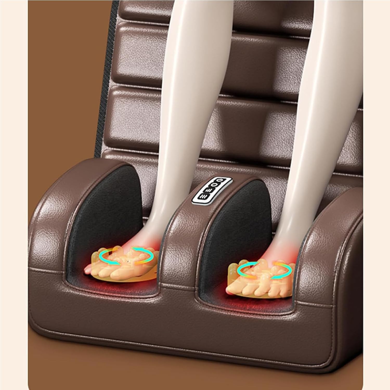 SEAHELTON Full Body Massager Chair Mat With Heat For Back Pain Relief, Back Massage Bed With 10 Vibrating Motors Whole Body Vibration, Kneading, And Massage Of The Neck, Spine, Waist, And Back, Brown SEAHELTON Full Body Massager Chair Mat With Heat For Back Pain Relief, Back Massage Bed With 10 Vibrating Motors Whole Body Vibration, Kneading, And Massage Of The Neck, Spine, Waist, And Back, Brown