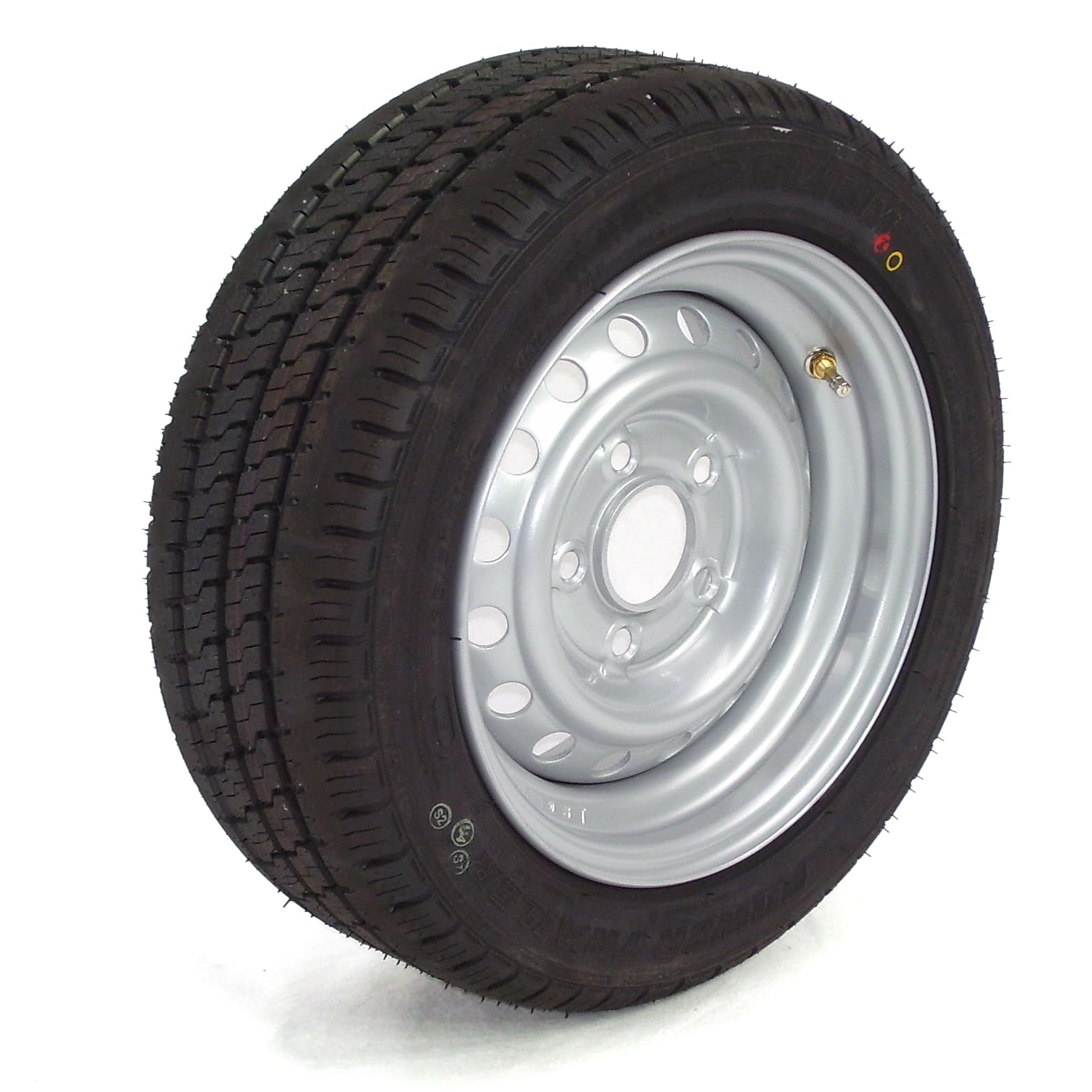 Komplettrad Anhängerrad Reifen 195/50 R13 112x5 104/102N 900kg Anhängerreifen Trailerrad TB130 AWZ