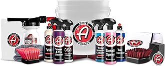 Adam's Essential Car Wash Kit (17-Item) - Auto Detailing Car Care Cleaning Kit with Foam Gun & Bucket Car & Truck Lovers, Dads, Moms and DIYers