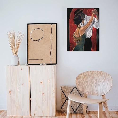 Miniatura 7 de Póster de arte de danza española, póster de arte de baile de pareja de tango, póster de estudio de danza, impresiones artísticas en lienzo para