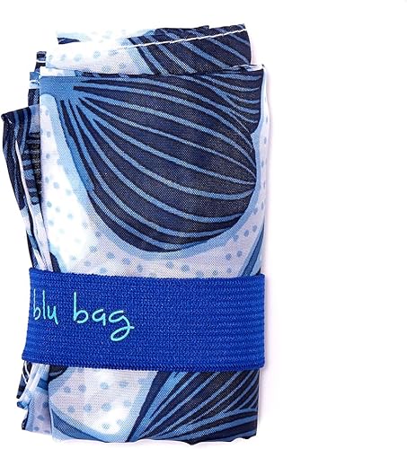 Miniatura 3 de Rockflowerpaper - Bolsas reutilizables para compras  Moderna bolsa de Poppy Blu  Lavable a máquina, plegable, plegable  Asas grandes  Resistente y