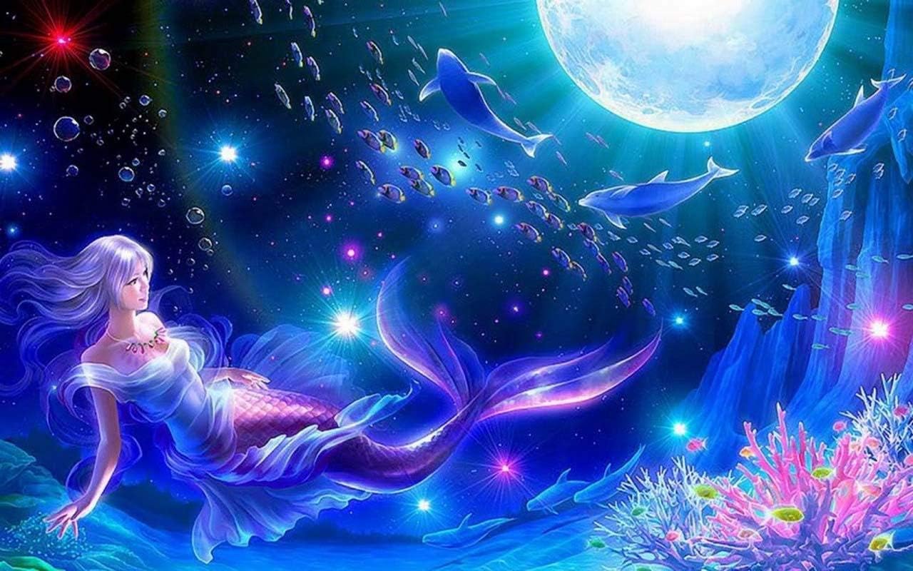 Quality Star Poster of Beautifull Nature Under sea Water 13X19 inch Sheet 3D Multicolour