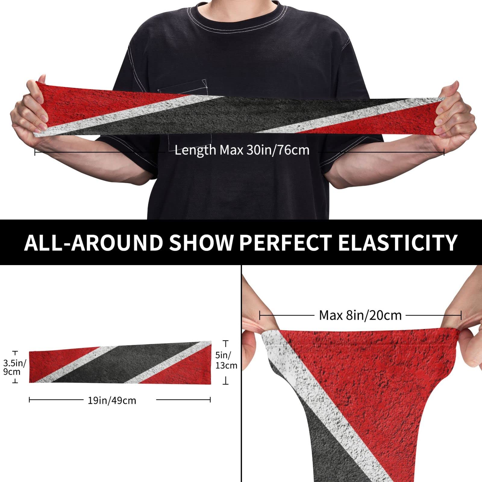 Trinidad And Tobago Flag Cooling Arm Sleeves Sports Tattoo Sleeve Covers