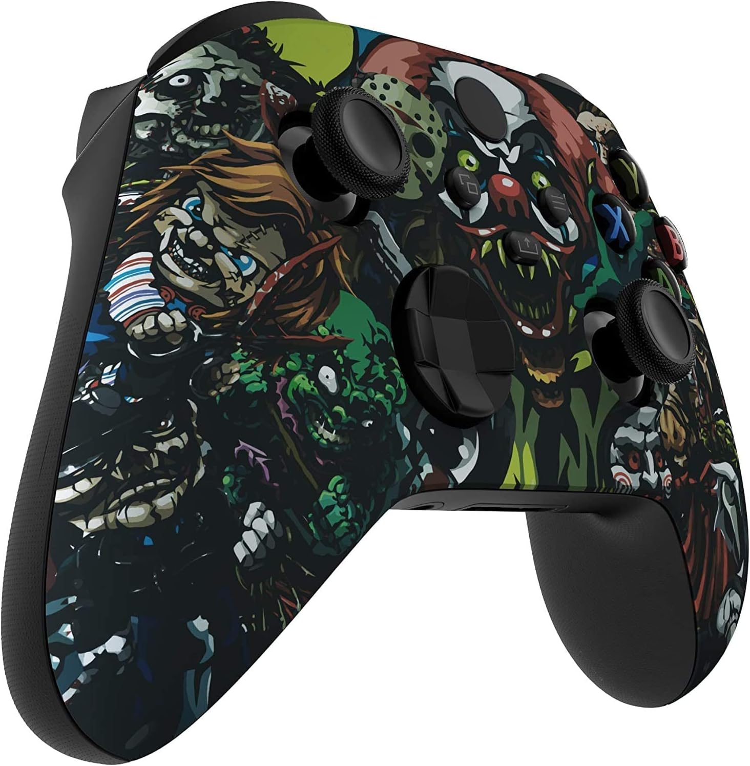 Modded Wireless Controller for Microsoft Xbox Series X/S & Xbox One - Compatible With All Shooting Games - Rapid Fire, Dropshot, Akimbo & More (X/S Scary Party)