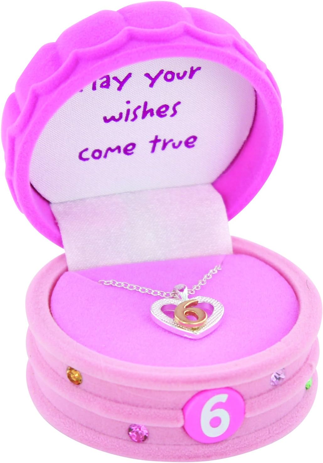 It's My Year Child's Number Pendant, 6Th Birthday, One Size : Clothing, Shoes & Jewelry