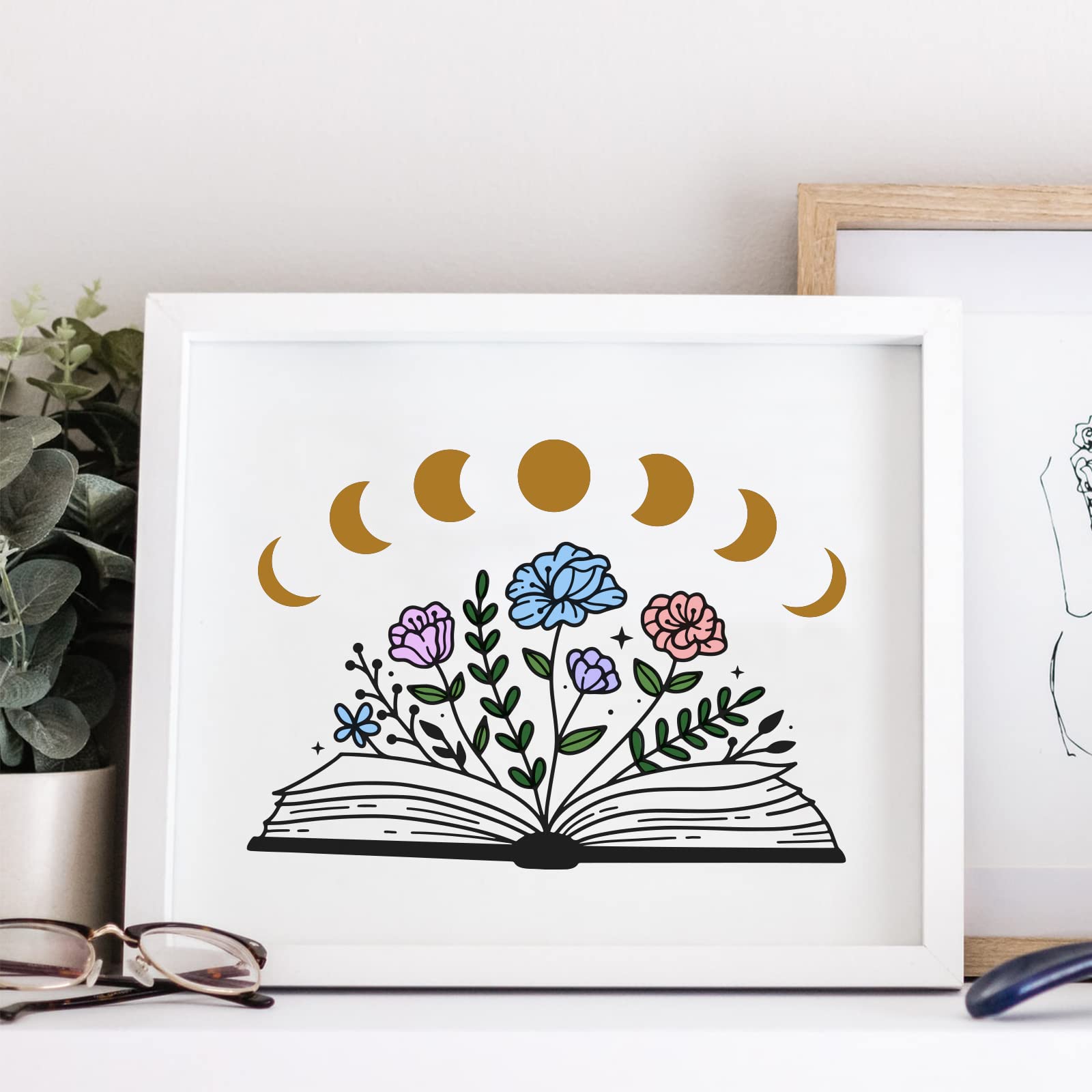 OLYCRAFT Plantilla De Serigrafía Autoadhesiva De 11 X 8.6 Pulgadas, Plantillas De Patrón Reutilizables, Flores De Rosas Para Pintar En Tela De Madera, Camisetas De Pared Y Decoración Del Hogar