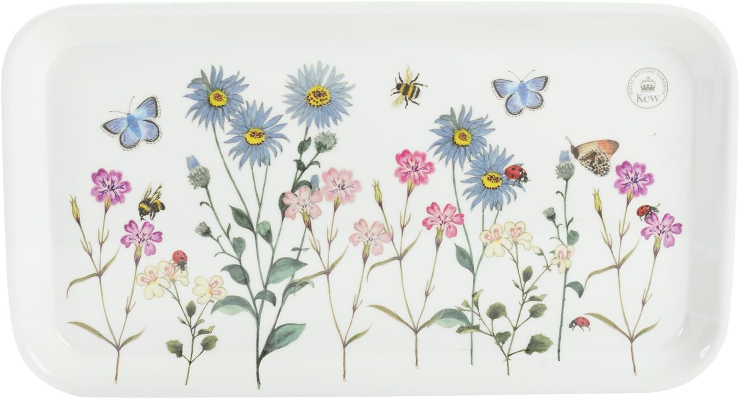 Royal Botanic Gardens, Kew โMeadow Bugsโ Melamine Serving Tray by Creative Tops, 30.1 x 16.5 cm (11.8" x 6.5")