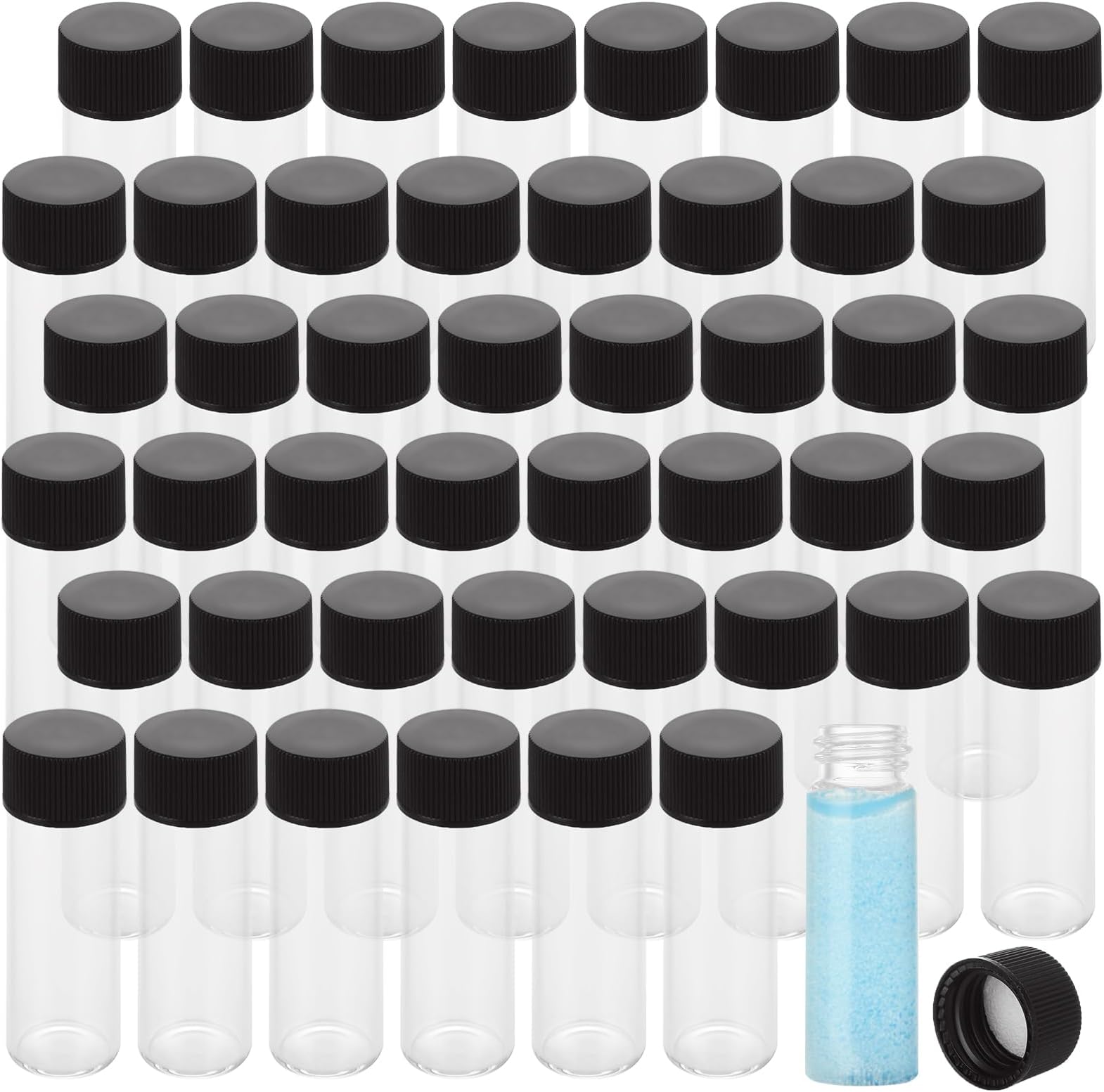 100 Pack Glass Sample Vials