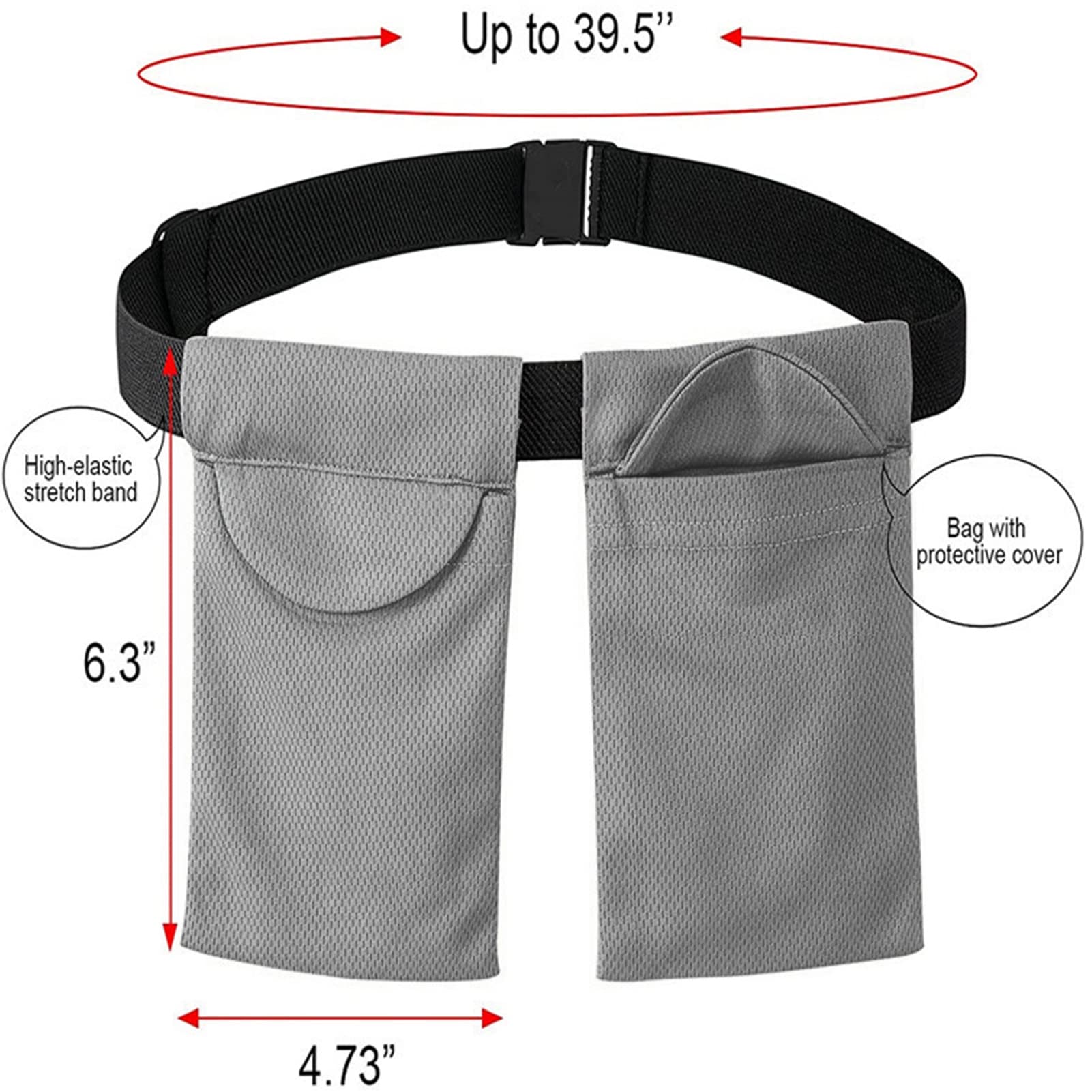 Sac de Drainage pour Mastectomie, Support de Drainage pour Mastectomie, Pochette de Drainage Souple et Réglable pour Chirurgie Mammaire Réutilisable avec Sac de Douche (Gris)