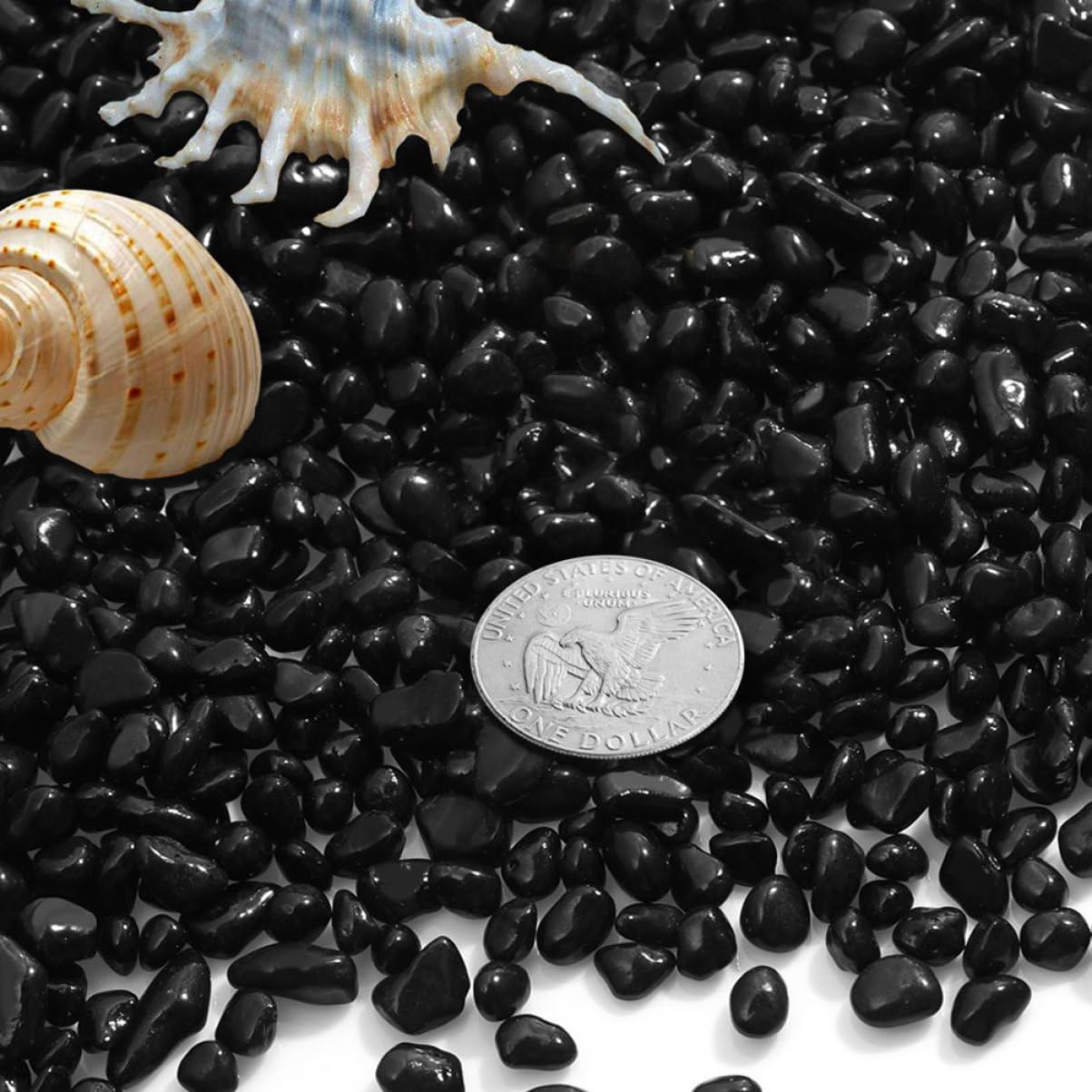 BESPORTBLE 1tasche Schwarze Kieselsteine Für Aquarium Aquarienkies Poliert Steine Für Aquarien Und Pflanzen Flusssteine Als Dekoration Kies Für Fisch Tank Und Wassergärten