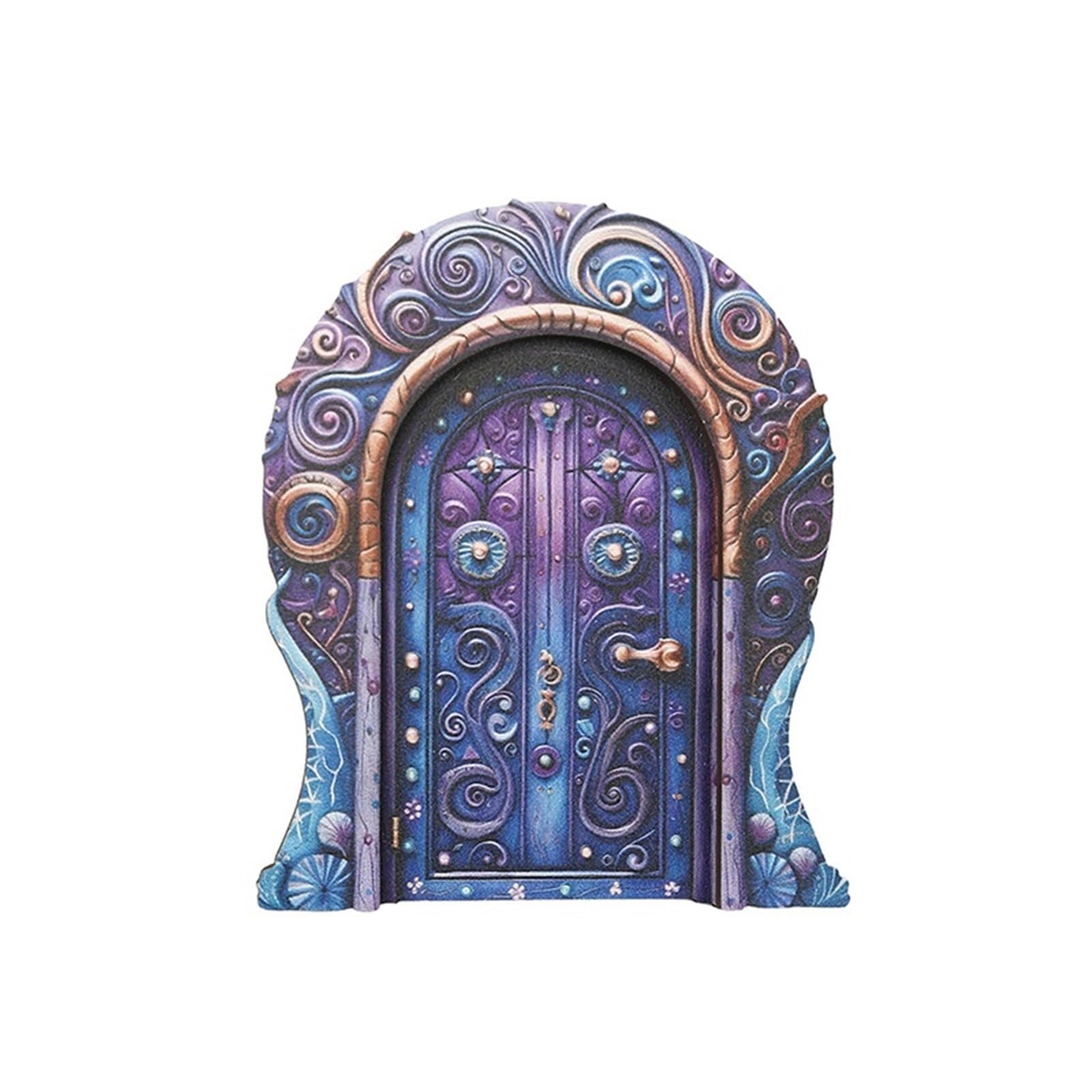 Dazhua Enchanting Wooden Fairy Door for Garden - Mini Elf Door Decor for Adults(Color 4)