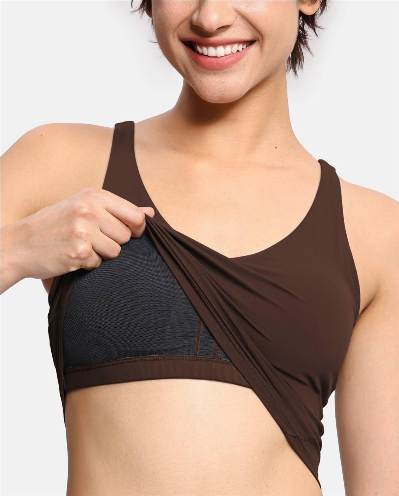 Soutien Gorge Sport Femme Soutien-gorge De Sport Long Sans Fils For Femmes, Soutien Rembourré, Gilet De Yoga, Fitness, Course À Pied Brassière Femme