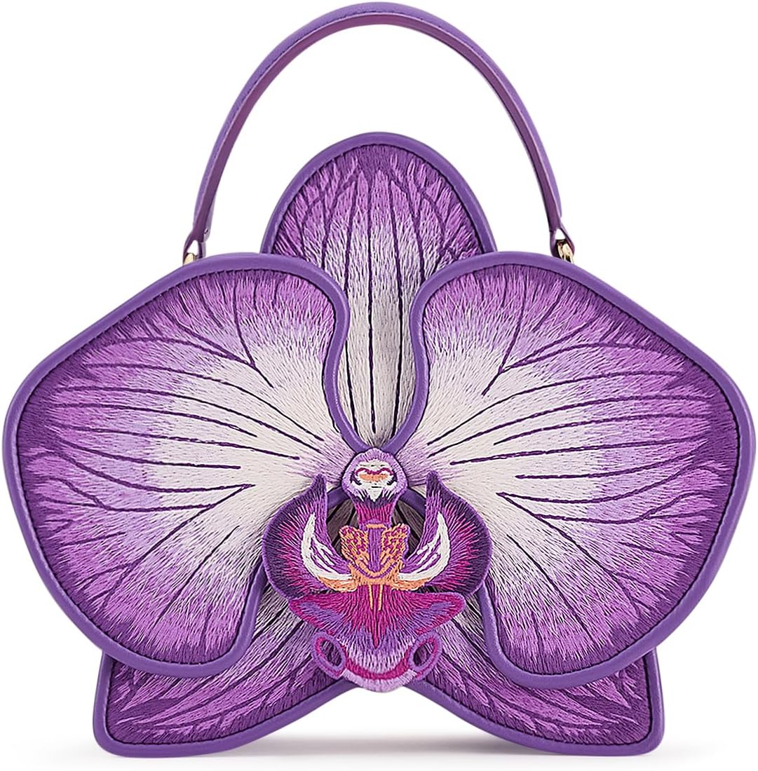 JW PEI Women's Flora Orchid Shaped Top Handle Bag