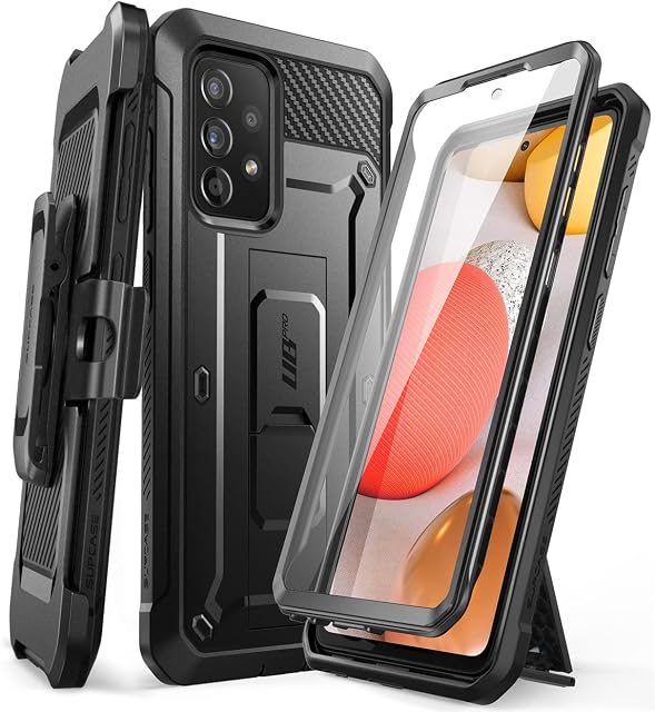 SUPCASE Unicorn Beetle Pro Full-Body Kickstand Holster Case for 6.5-Inch Samsung Galaxy A53 5G(2022), Black