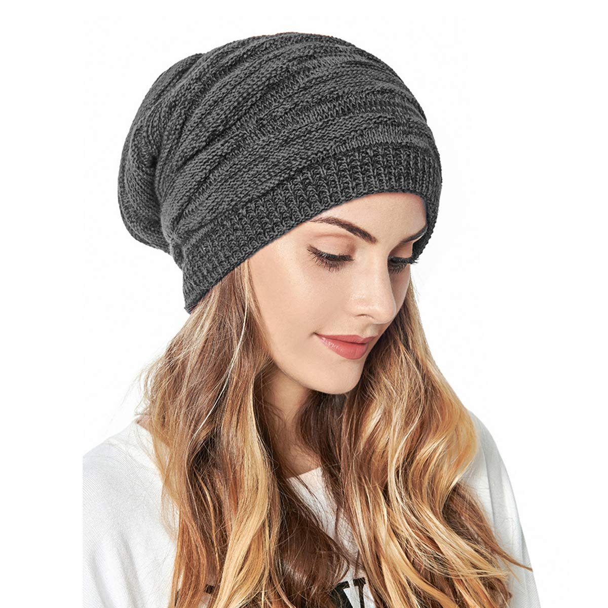 Gorro De Punto Básico Para Invierno - Unisex, Estilo Hip-hop, Material Poliéster - Cálido Y Cómodo Para Mujer Y Hombre