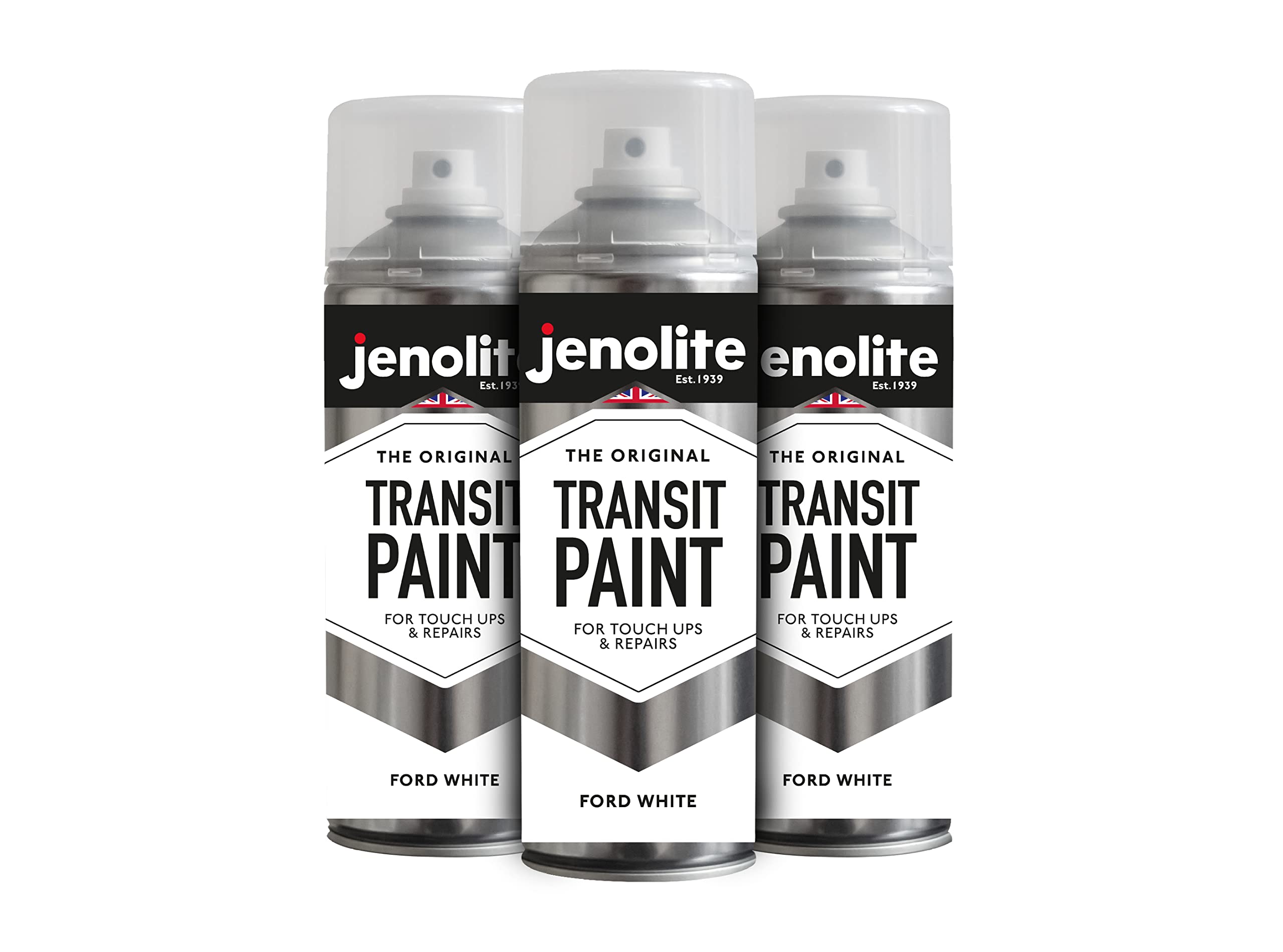 Jenolite Ford Diamond White Transit Paint400Ml Spray Can3-Pack from B&Q