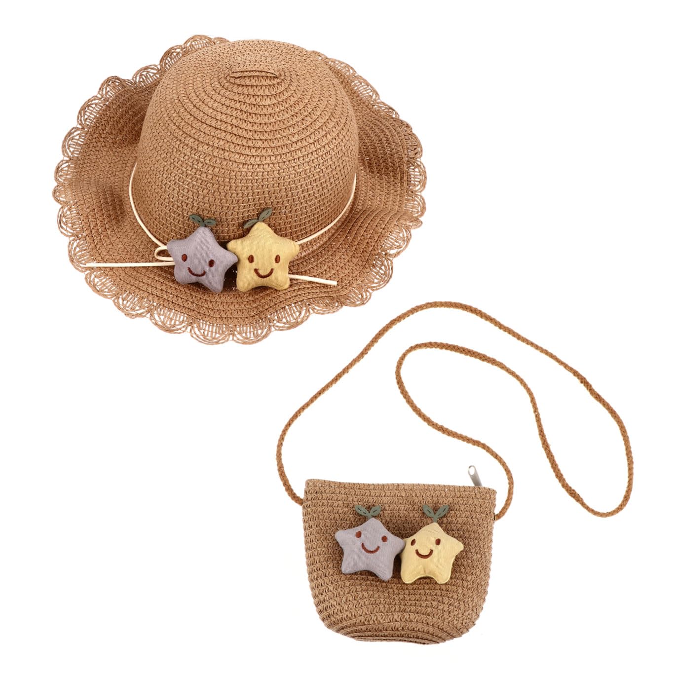 Homoyoyo Sombrero De Sol Bolsa De Sombrero De Protección Solar para De Verano para Niñas Playa y Actividades Al Aire