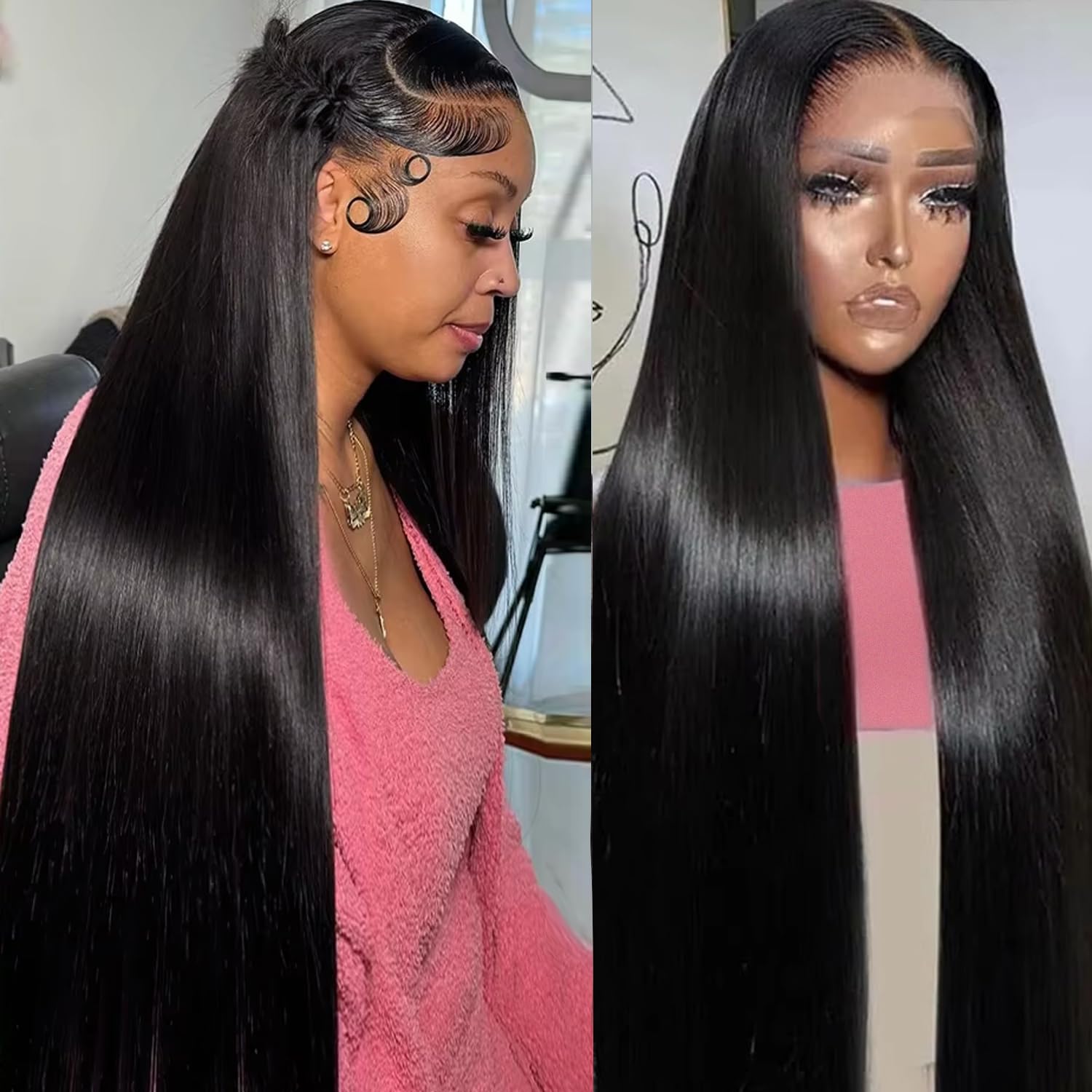 13x6 Full Lace Frontal Human Hair Wig 250% Density Pre-Plucked Natural Hairline Amazon.com : WOWANGEL 13x6 HD Lace Front Wig Human Hair 250  main image 3