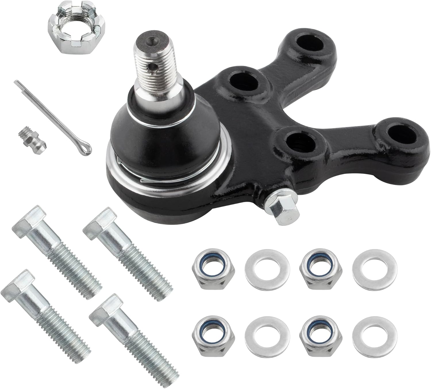 4pcs Front Upper & Lower Ball Joints Kit Suspension For Mitsubishi Montero 1992 1993 1994 1995 1996 1997 1998 1999 2000, Montero Sport 1997 1998 1999 2000 2001 2002 2003 2004 K9753 K9754 K9755