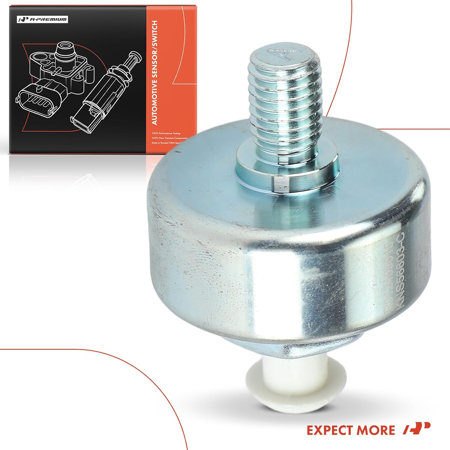 A-Premium Knock Detonation Sensor Compatible with Chevrolet Avalanche Camaro Corvette Express Silverado 1500 2500 3500 & GMC Savana Sierra Yukon & Cadillac CTS, Replace# 10456603