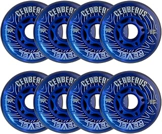 Hilo 4-76MM/4-80MM Indoor Inline Roller Hockey Wheels 8 Pack - 74A X-Soft 76A Soft