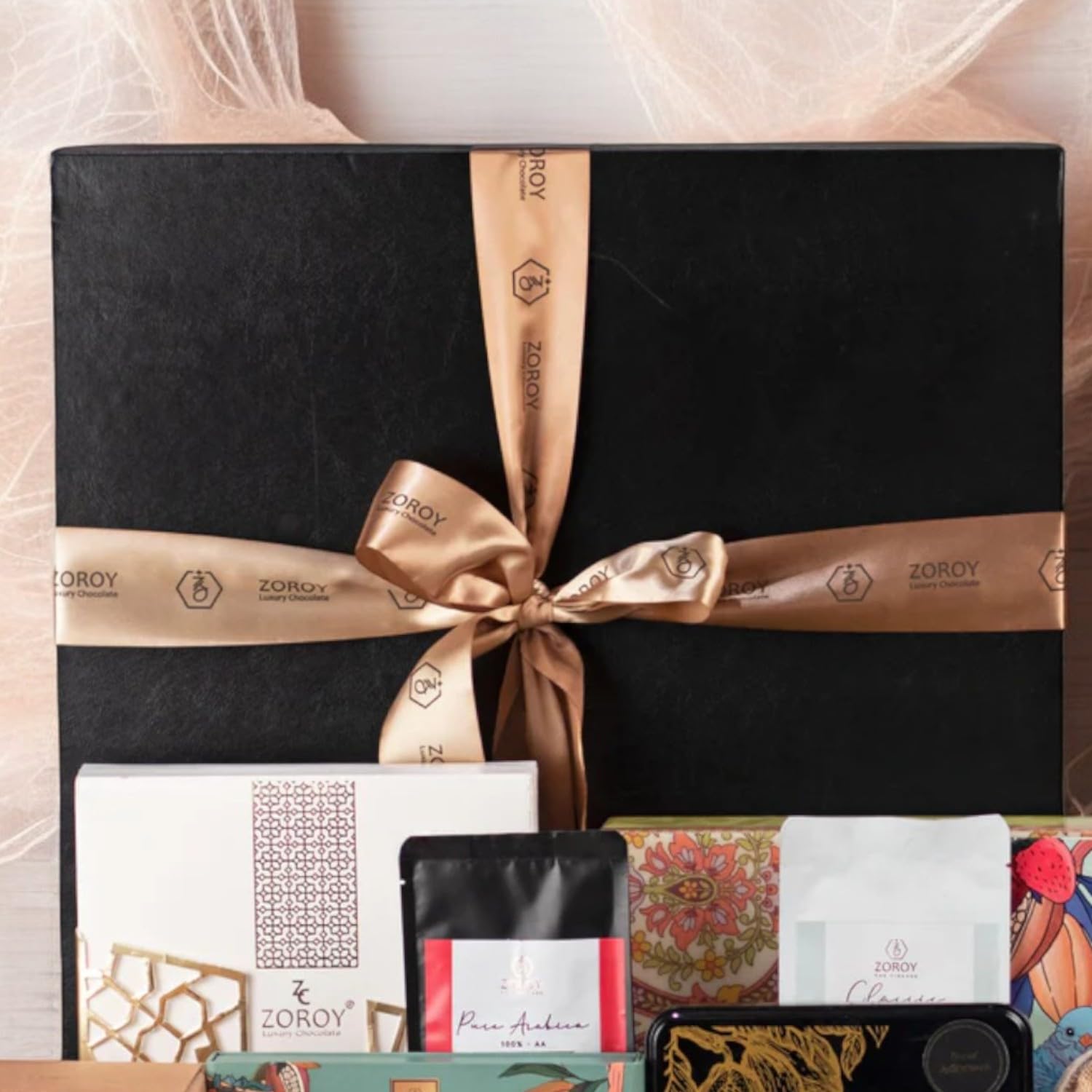 ZOROY Luxury Chocolate Leather feel Luxury Gift Hamper With