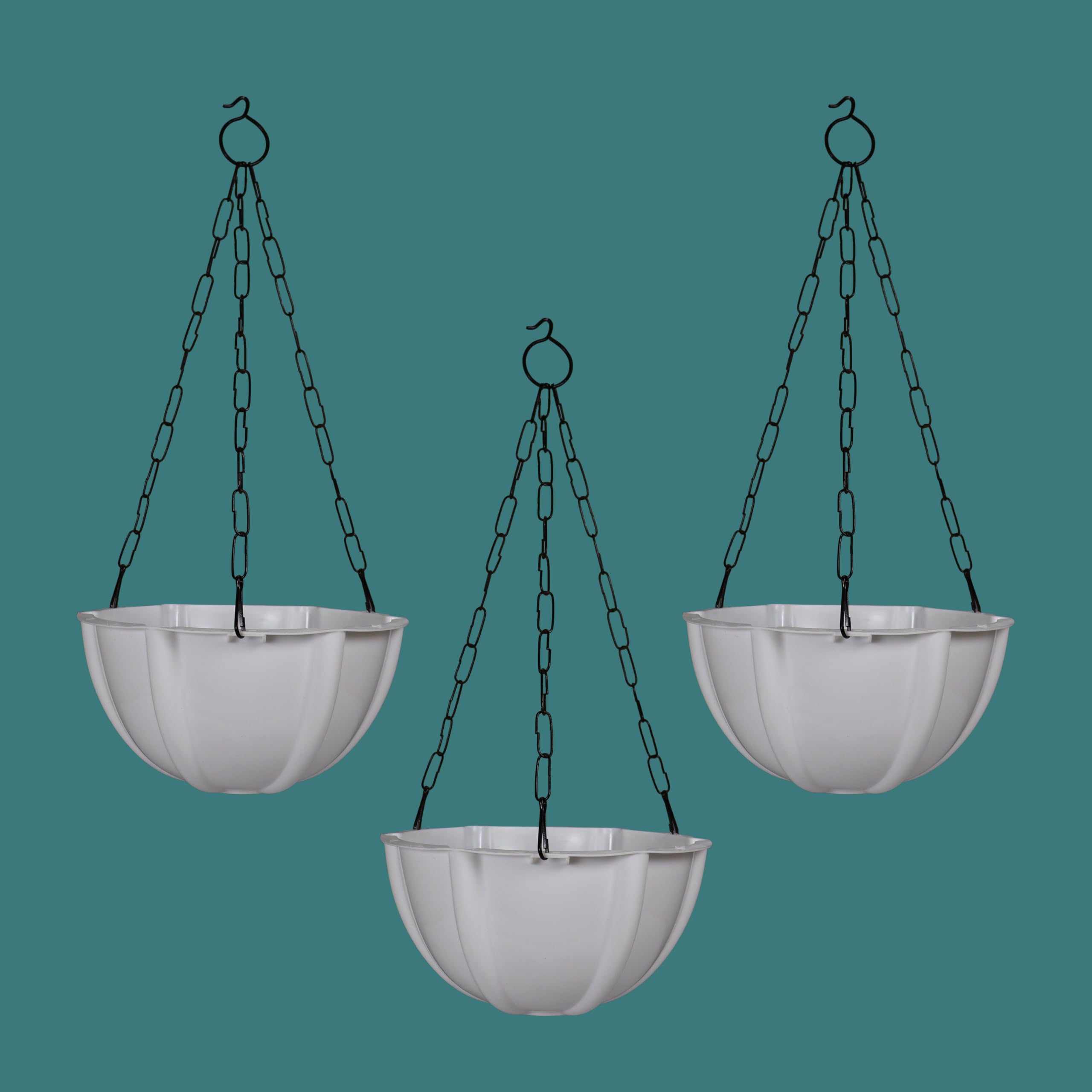 See full amazon price history chart for KENLIA Hanging Pots for Outdoor Plants and Balcony Flower Basket,Size-8.5 Inches, Set of 3 Planter- White KENLIA Hanging Pots for Outdoor Plants and Balcony Flower Basket,Size-8.5 Inches, Set of 3 Planter- White (B0CJP96RC6) Amazon Price History, Amazon Price Tracker