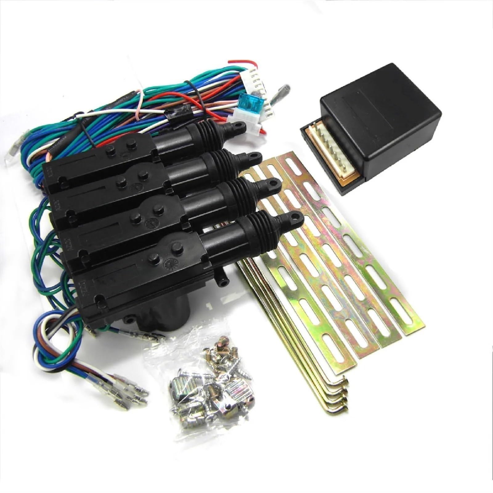Sistema Alarma Antirrobo Coche Kit de Motor Cerradura Central energía Universal for Puerta Coche, 12V, con actuador Cable 2/5, Sistema Bloqueo Remoto for vehículo
