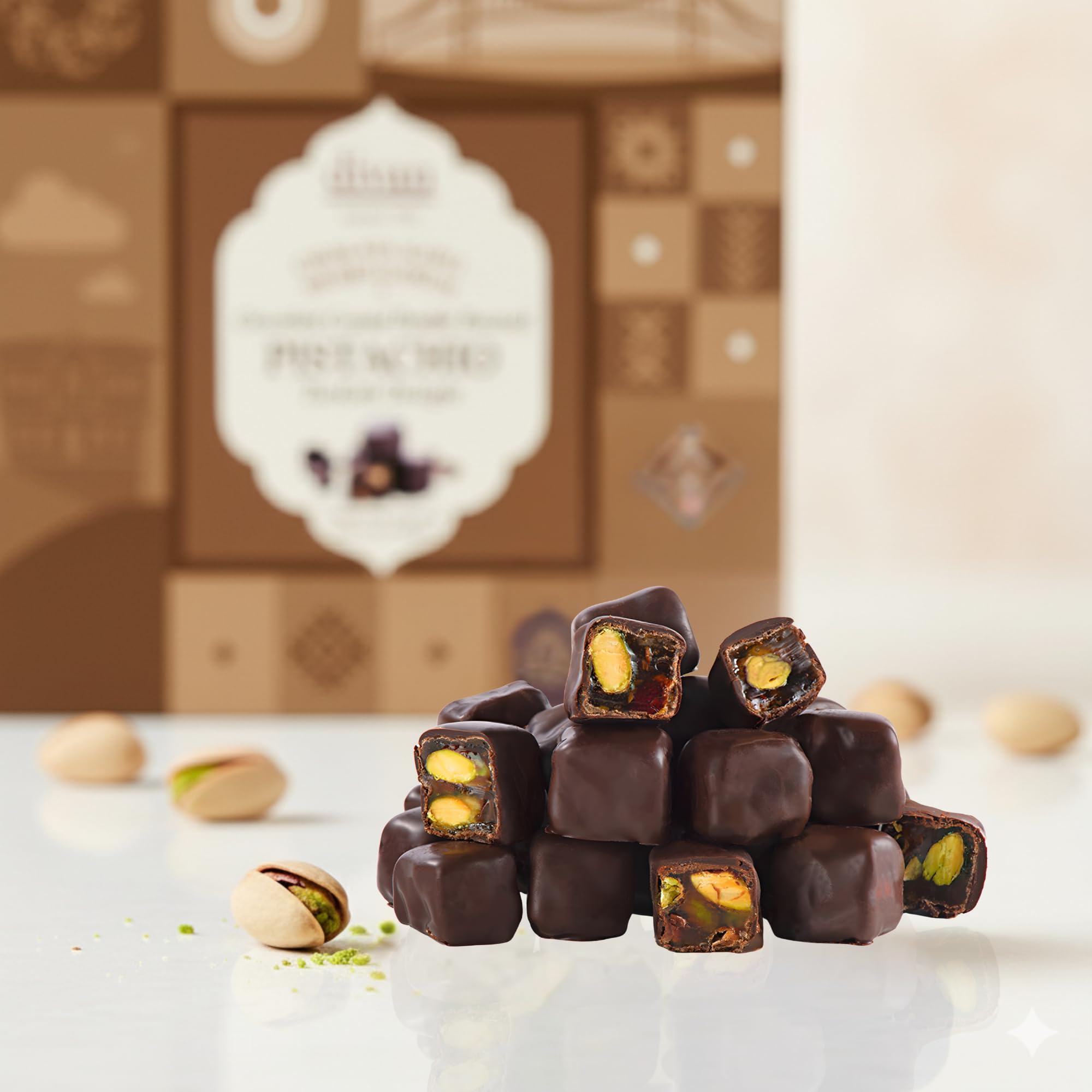 Divan Chocolate Coated Double Roasted Pistachio Turkish Delight