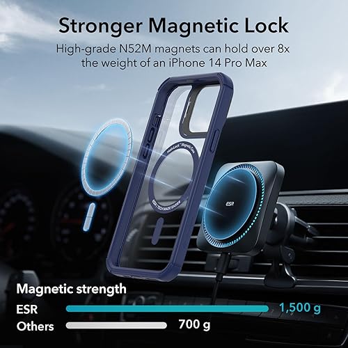 Miniatura 6 de ESR MagSafe, funda de cuerpo completo a prueba de golpes, protección de grado militar, funda magnética para iPhone 13 Pro Max, funda con función