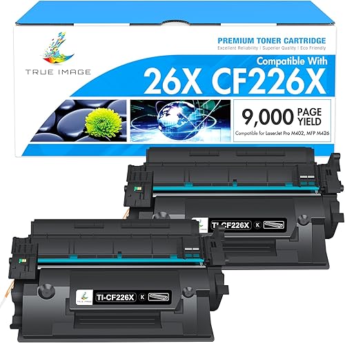 TRUE IMAGE CF226X - Cartucho de tóner 26X para impresora HP 26X CF226X 26A CF226A Laseriet Pro M402n M402dn MFP426fdw M426fdn M426dw M402dne M402dne
