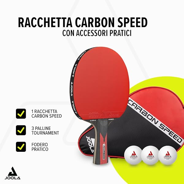 JOOLA Carbon Recchetta da Ping Pong Professionale, per giocatori avanzati - Tecnologia Carbowood - 2