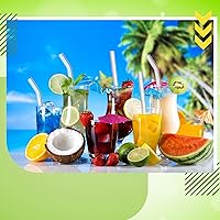 Vista 5 de Weysat 100 popotes de vidrio reutilizables a granel para beber batidos de vidrio para tazas, cerveza, jugo, cócteles, batidos, bares, cafeterías