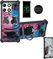 Vista 21 de Blu Studio Mini 2023 - Funda compatible con Blu Studio Mini 2023 [PC duro + silicona suave] [soporte de anillo] [efecto luminoso] YGH-BQ