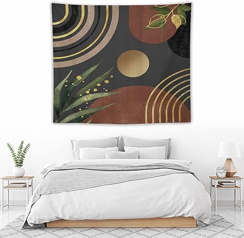 Miniatura 250 de Tapiz floral retro de los años 60 y 70, diseño hippie de primavera Groovy Flower Power Flower Boho para colgar en la pared, arte neutro para Hippie