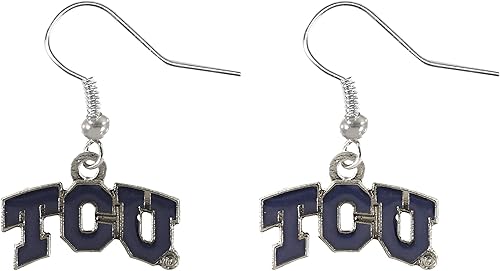 Miniatura 20 de aminco NCAA - Aretes colgantes unisex para adultos con logotipo de la NCAA North Carolina Tar Heels