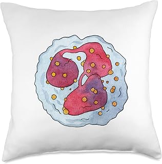 Neutrophil Blood Cell Leukocyte Granulocyte White Leukemia Throw Pillow