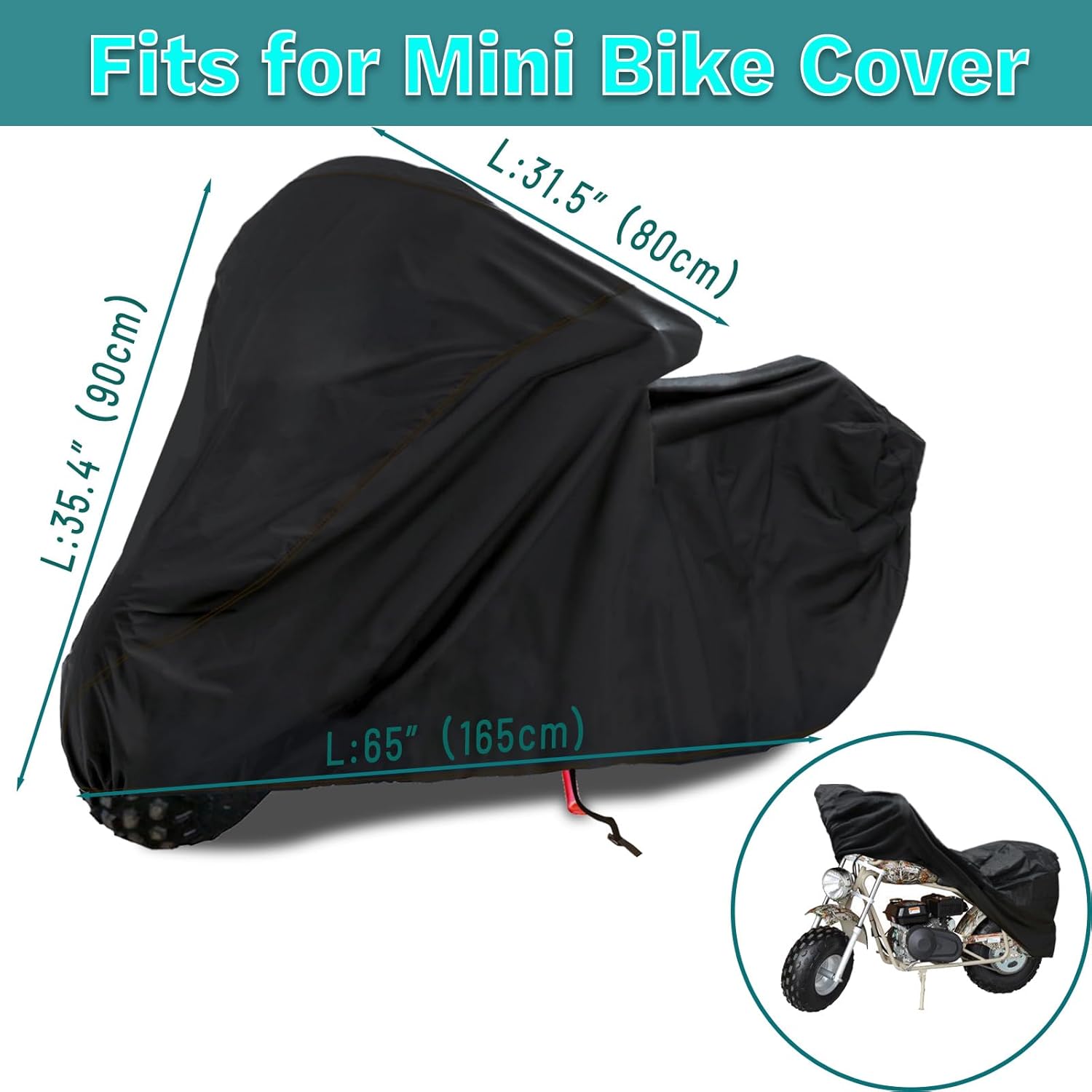 QYMOTO Mini Bike Chain Tensioner and Mini Bike Cover for Coleman CT200U CT100U CT200U-EX Minibike