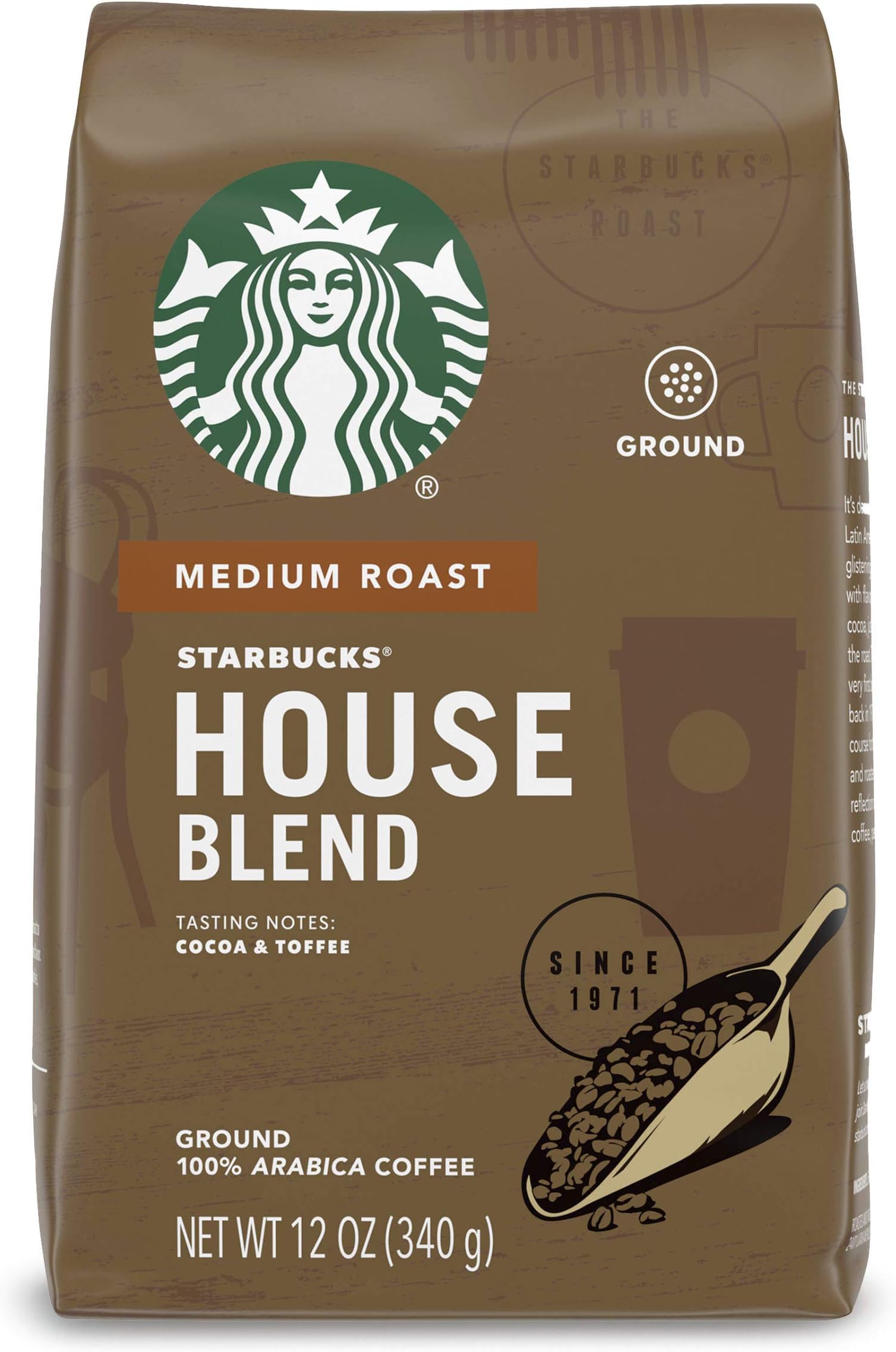 Starbucks Medium House Blend Ground Coffee 12oz
