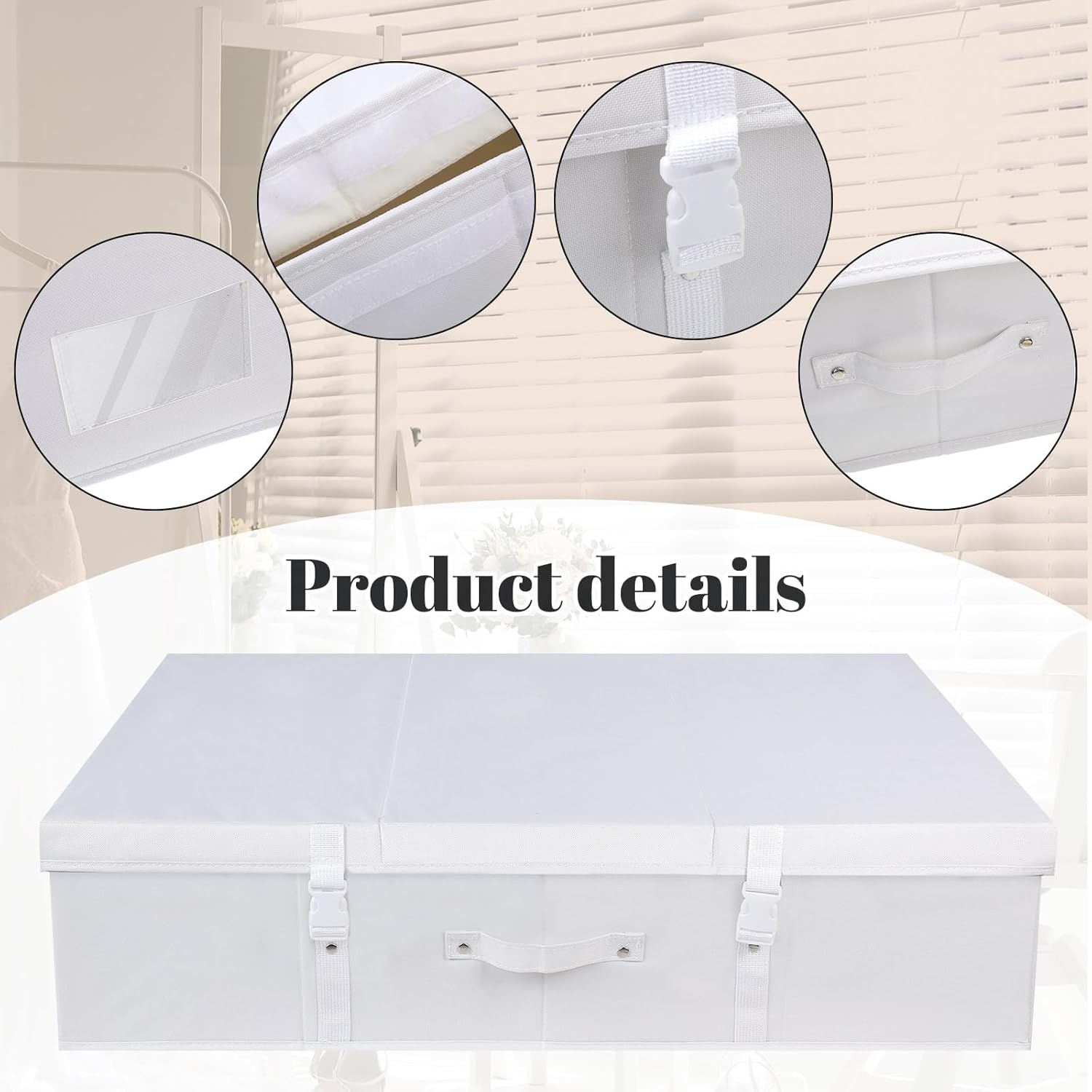Berlune Wedding Dress Storage Box Kit Bridal Dress Preservation Box with 100 Sheets of Acid Free Tissue Paper and 1 Pair Microfiber Gloves for Storage Wedding Gown, 31 x 20 x 8 Inches(Large,White)