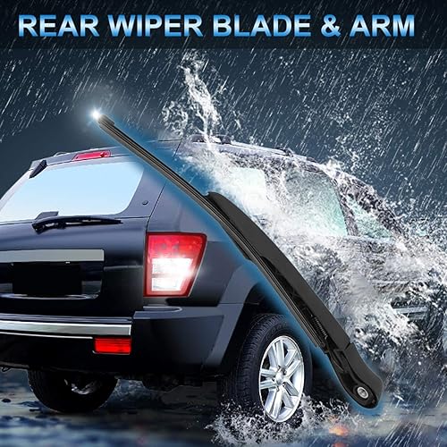 Miniatura 6 de X AUTOHAUX Juego de brazos de limpiaparabrisas trasero de 13.189 in, 13 pulgadas, apto para BMW X3 F25 2011 2012 2013 2014 2015 2016 2017