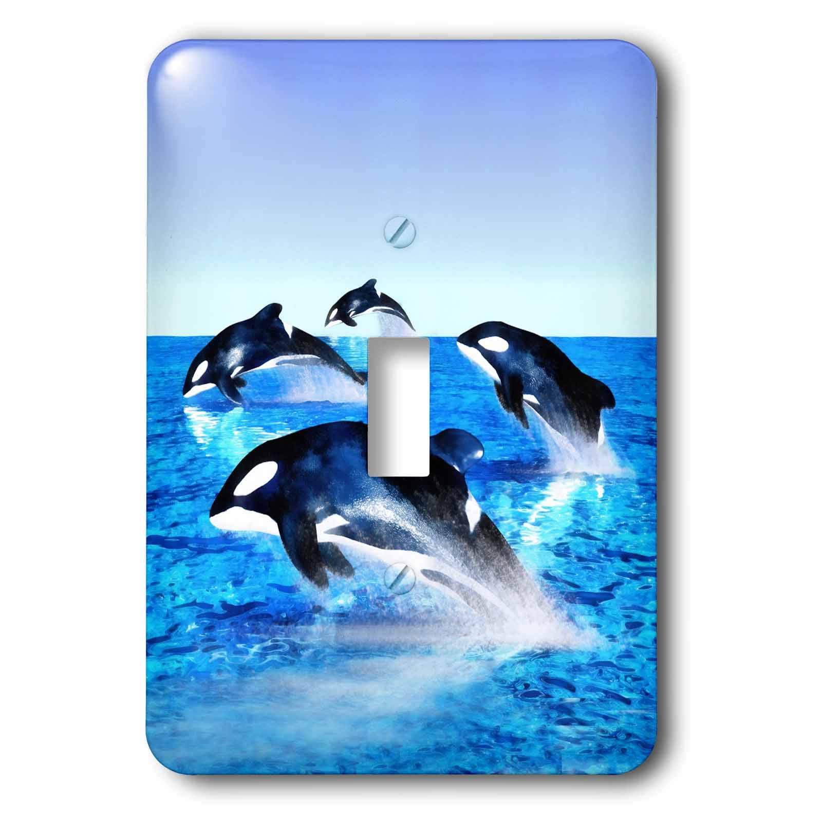 Killer whale pod interrupteur à bascule simple 3Drose LSP 41472 1