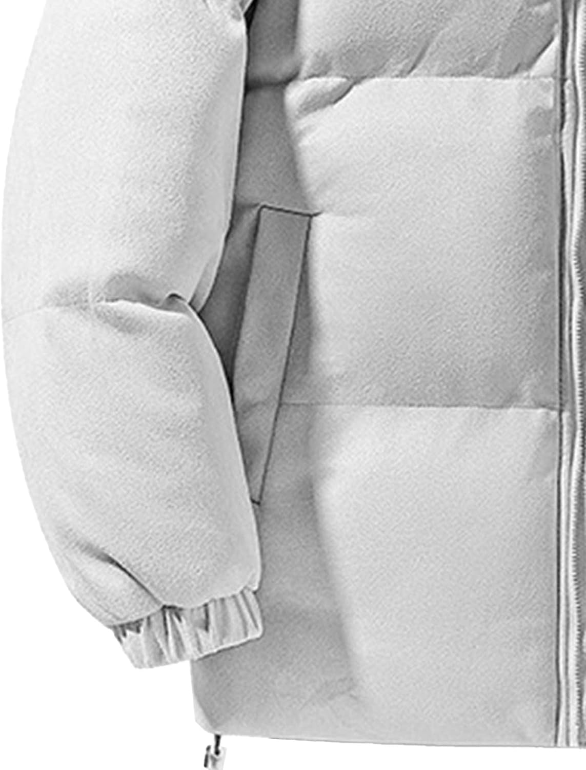 DGHM-JLMY Men's Casual Cozy Thickened Down Jacket winter simple collar down jacket loose fit solid color down jacket