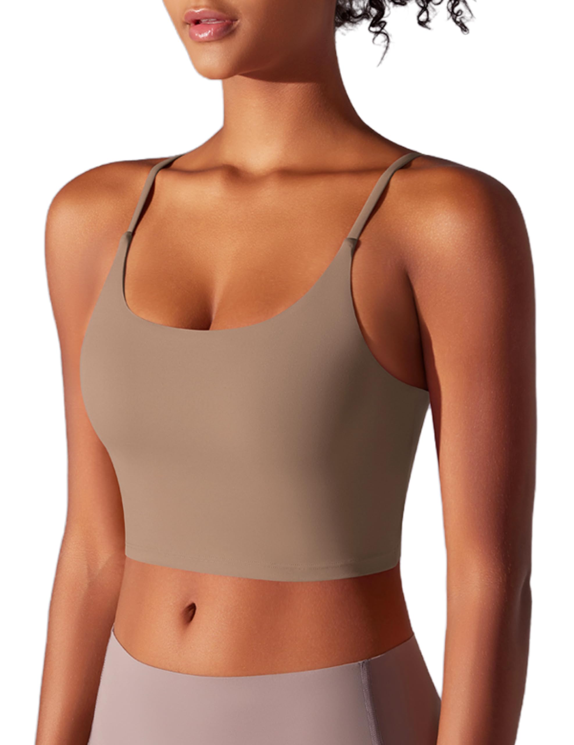 Sujetador Deportivo Mujer Transpirable con Sujeción Media Sujetadores Deportivos con Almohadillas Fijas para el Pecho Tops Deportivos Fitness Yoga Entrenamiento Sin aro de Acero