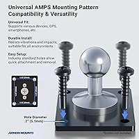 Vista 4 de ARKON Mounts - Adaptador de bola de metal de 4 agujeros a 0.669 in